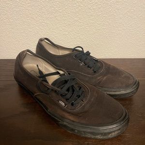 Black Vans Authentic Mens 10.5